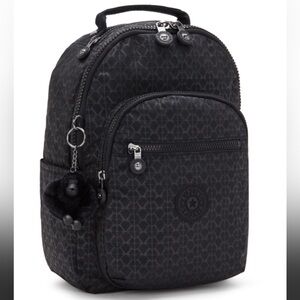 NEW Kipling Seoul Signature Embossed Small Backpack